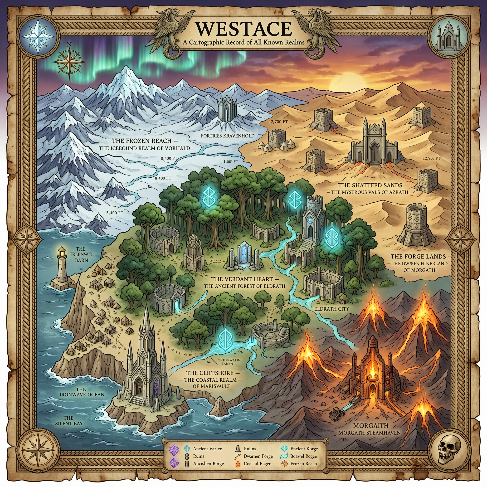 WestAce world map